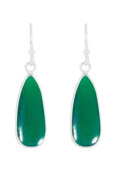 Green Onyx Drop Earrings - SF