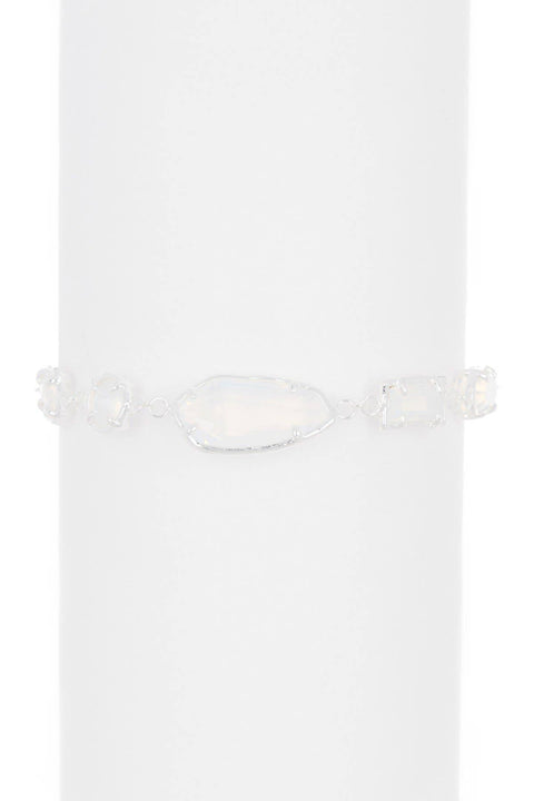 Moonstone Crystal Station Bracelet - SF