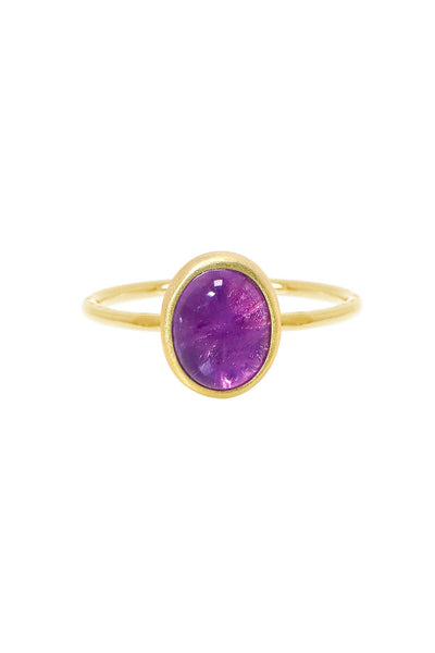 Amethyst Small Cab Ring - GF