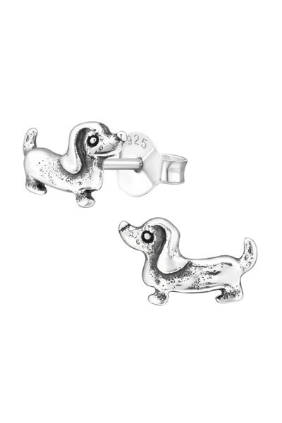 Sterling Silver Dog Ear Studs - SS