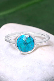 Turquoise Petite Cabochon Ring - SF