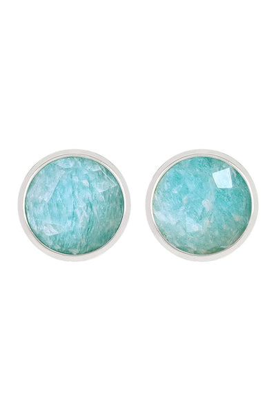 Amazonite Post Earrings - SF