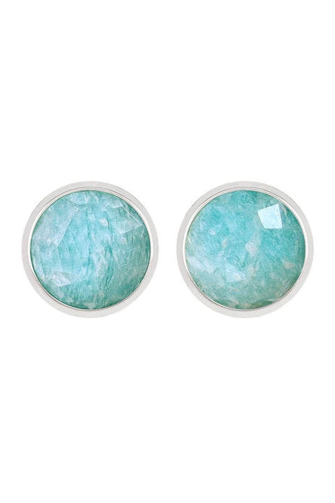 Amazonite Post Earrings - SF