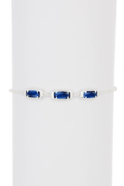 London Blue Crystal Station Bracelet - SF