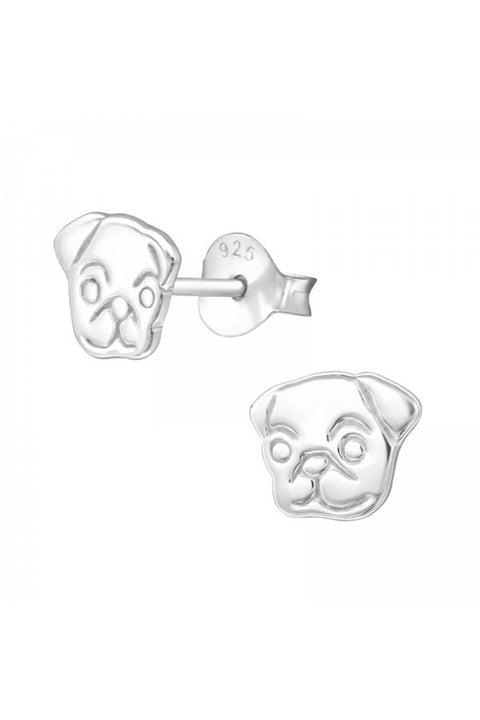 Sterling Silver Dog Ear Studs - SS