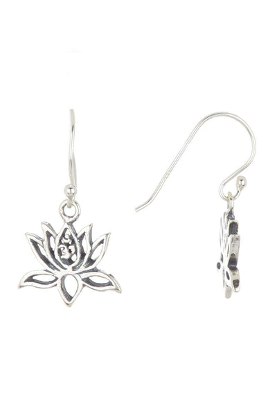 Lotus Flower Drop Earrings - SF