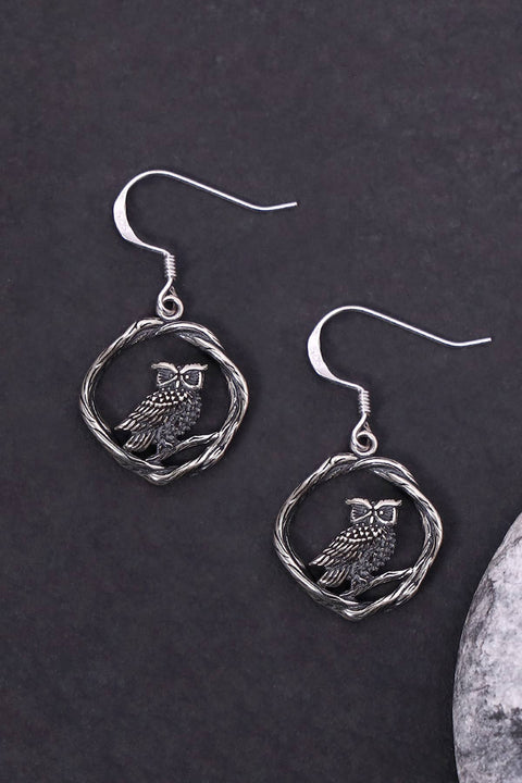 Owl Drop Earrings - SF