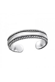 Sterling Silver Band Adjustable Toe Ring - SS