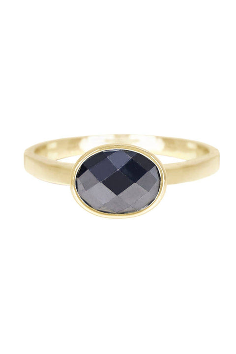 Hematite Cab Ring - GF