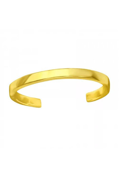 18k Vermeil Band Adjustable Toe Ring - VM