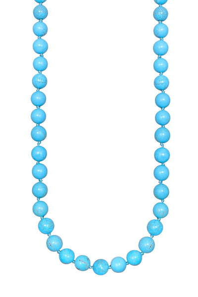 Turquoise & Silver Plated Nogales Necklace - SF