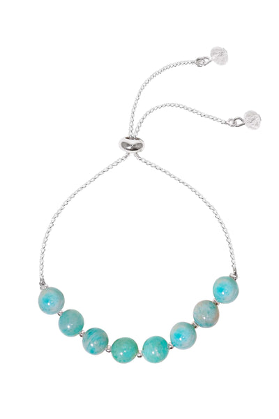 Amazonite Beaded Slider Bracelet - SF