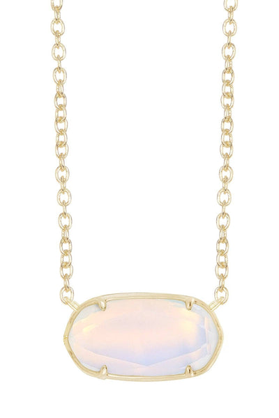 Moonstone Crystal Pendant Necklace - GF