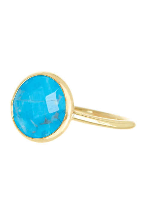 Turquoise Lollipop Ring - GF