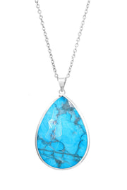 Turquoise Pendant Necklace - SF