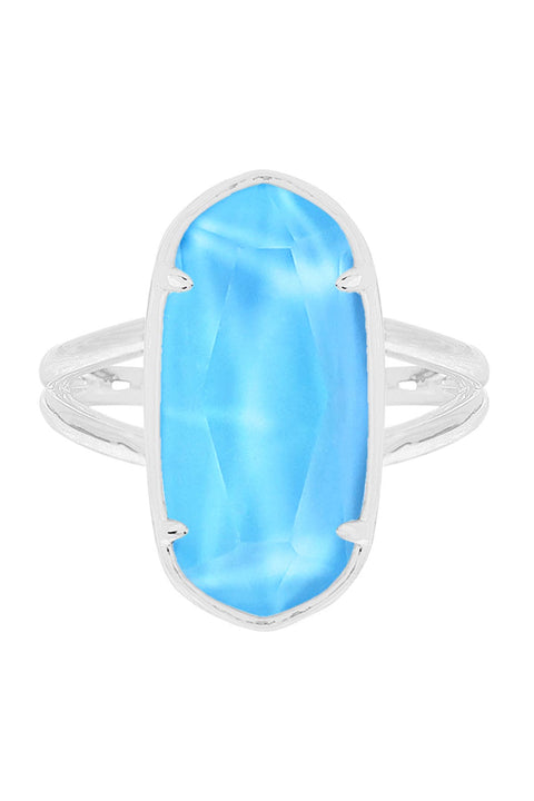 Turquoise Quartz Doublet Casey Ring - SF