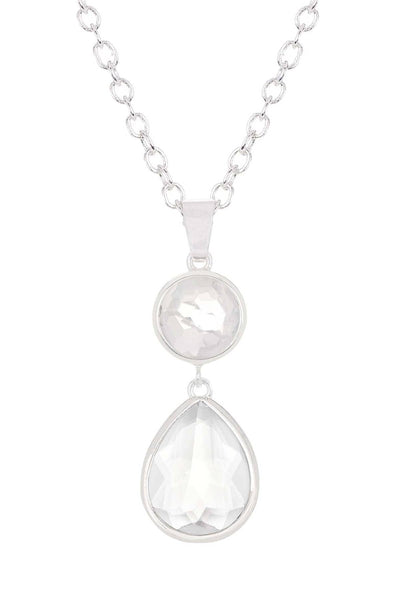 Moonstone Crystal Pendant Necklace - SF