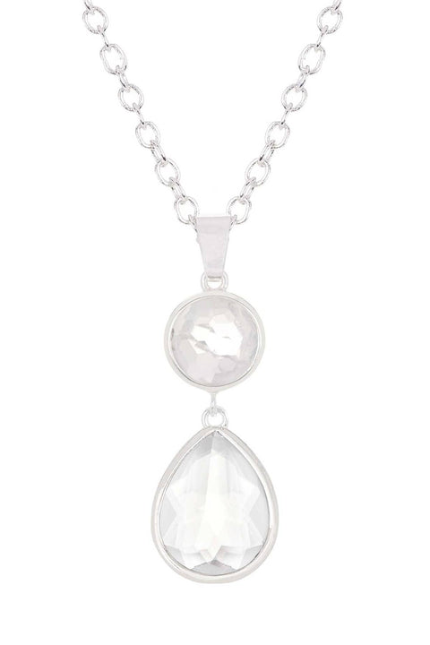 Moonstone Crystal Pendant Necklace - SF