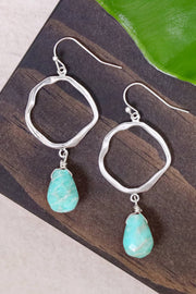 Amazonite & Orbit Drop Earrings - SF