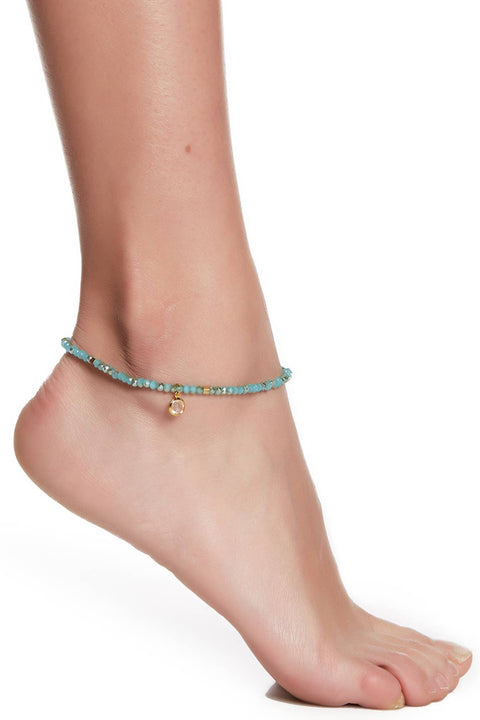 Austrian Crystal Beaded Anklet - GF