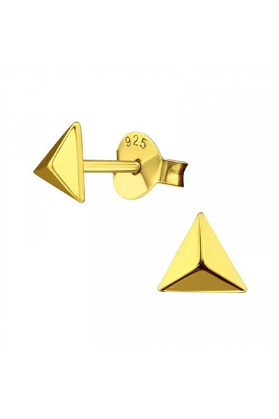 Sterling Silver Triangle Ear Studs - VM