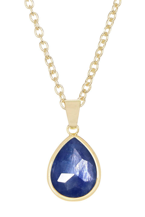 Kyanite Teardrop Pendant Necklace - GF