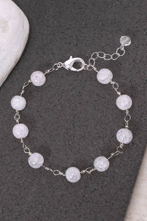 Crystal Quartz Mala Beads Bracelet - SF