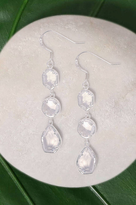 Moonstone Crystal Rachel Earrings - SF