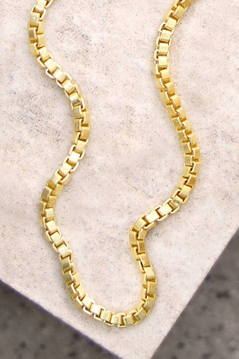 14k Gold Plated 1.2mm Box Chain - GP