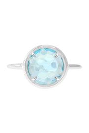 Sky Blue Crystal Lollipop Ring - SF