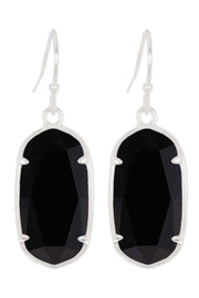 Black Onyx Casey Drop Earrings - SF