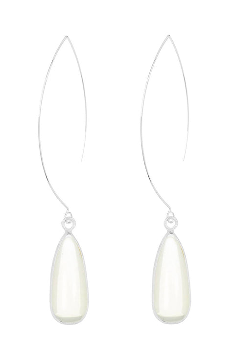 Lemon Quartz Threader Drop Earrings - SF