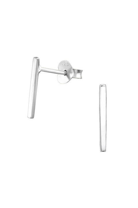 Sterling Silver Bar Ear Studs - SS