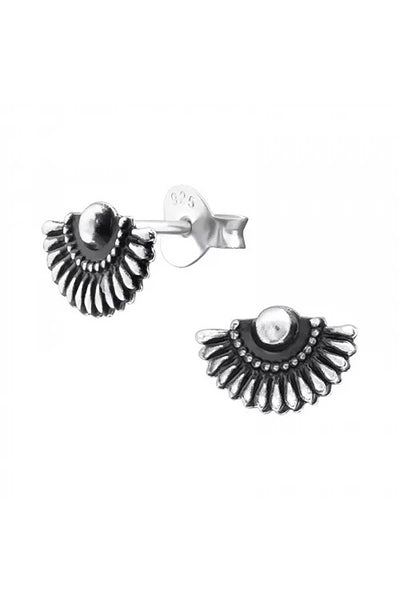 Sterling Silver Ethnic Ear Studs - SS