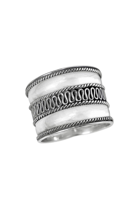 Sterling Silver Bali Ring - SS