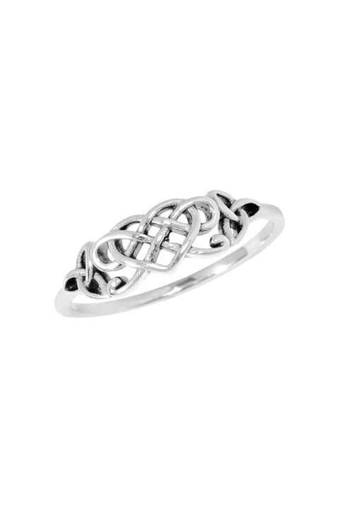 Sterling Silver Celtic Heart Ring - SS