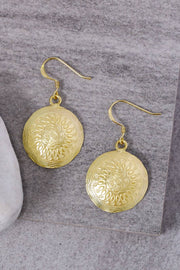 Bali Style Disc Earrings - GF