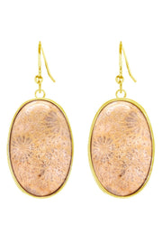 Lily Fossil Statement Earrings - GF