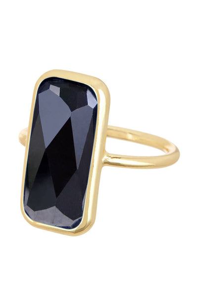 Hematite Rectangle Ring - GF