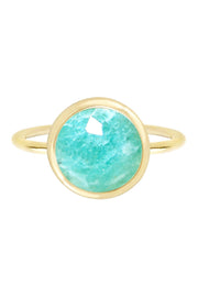 Amazonite Lollipop Ring - GF