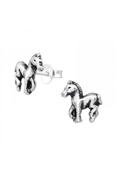 Sterling Silver Horse Ear Studs - SS