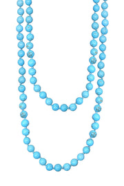 Turquoise & Silver Plated Tempe Necklace - SF