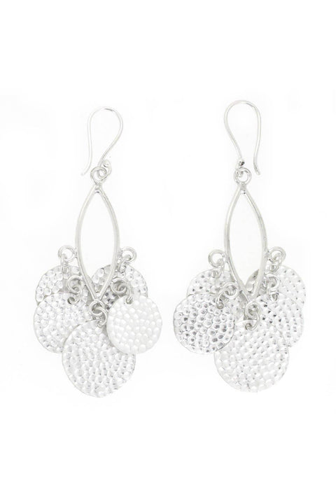 Daisy Disc Chandelier Drop Earrings - SF