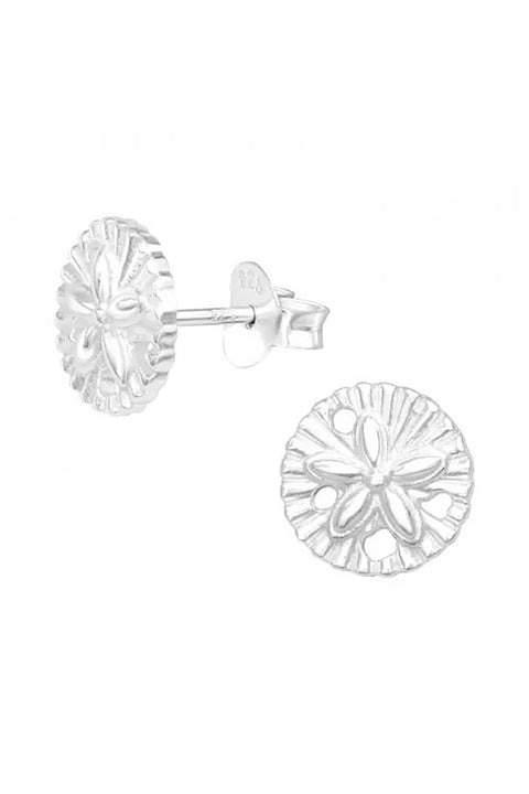 Sterling Silver Flower Ear Studs - SS