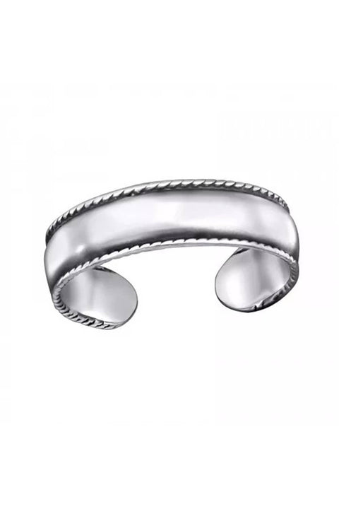 Sterling Silver Band Adjustable Toe Ring - SS