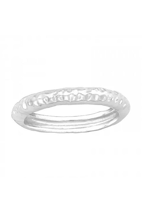 Sterling Silver Patterned Ring - SS