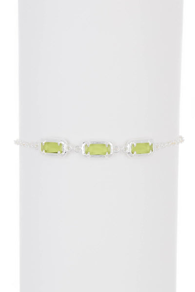 Peridot Crystal Station Bracelet - SF