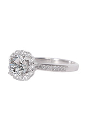 Sterling Silver Moissanite Engagement Ring - SS