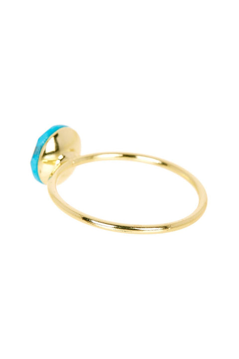 Turquoise Round Ring - GF