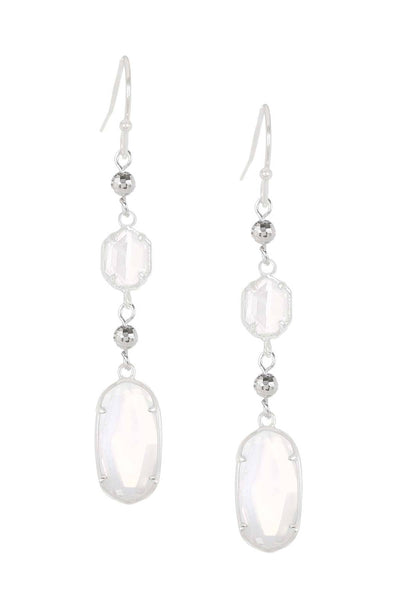 Moonstone Crystal Tracy Earrings - SF